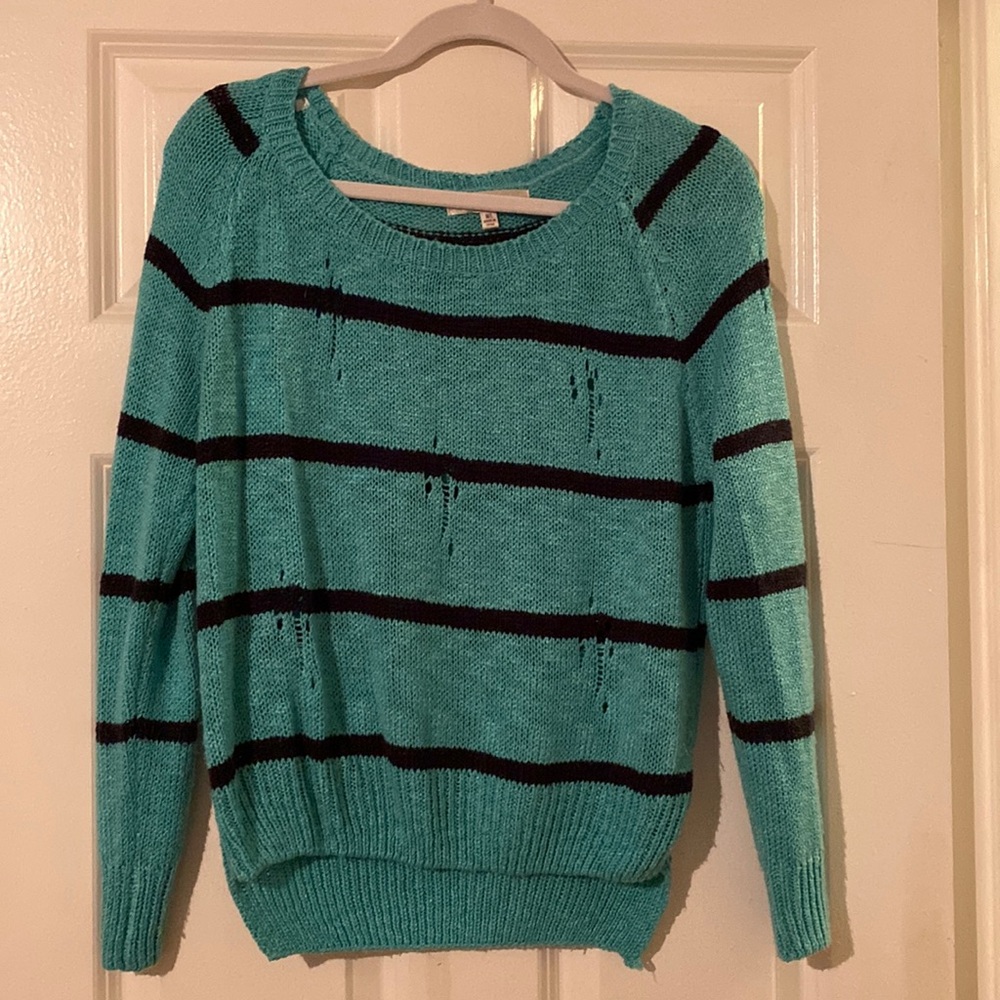 Oxford Cirus M/L blue striped sweater